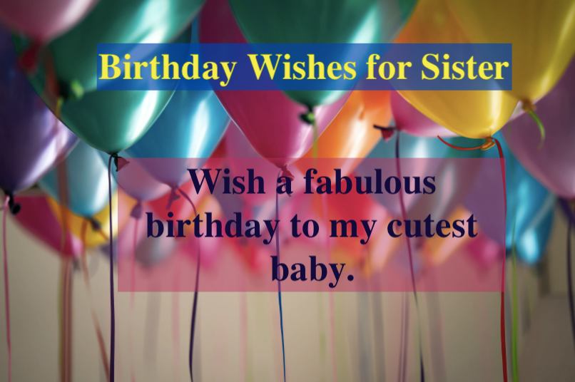 Birthday Wishes for Sister 1