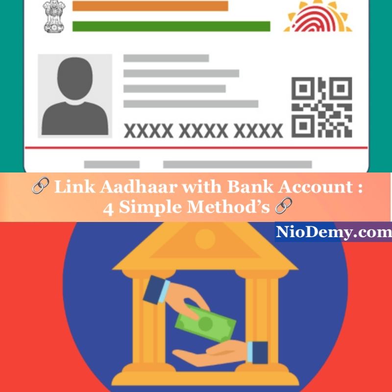 Aadhaar Bank Account link Status : How to Check Your Aadhaar is Linked with Bank Account ? Link Aadhaar with bank account, How to Link Aadhar with bank account