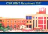 CSIR IMMT Recruitment 2021
